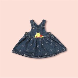 Winnie The Pooh Girls Denim Dress Size 2T